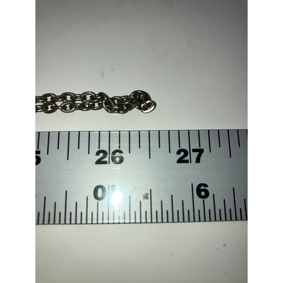 Vintage Long Faux Pearls & Filigree Silver-Tone Charms 25.5" Chain Necklace! - Picture 8 of 8